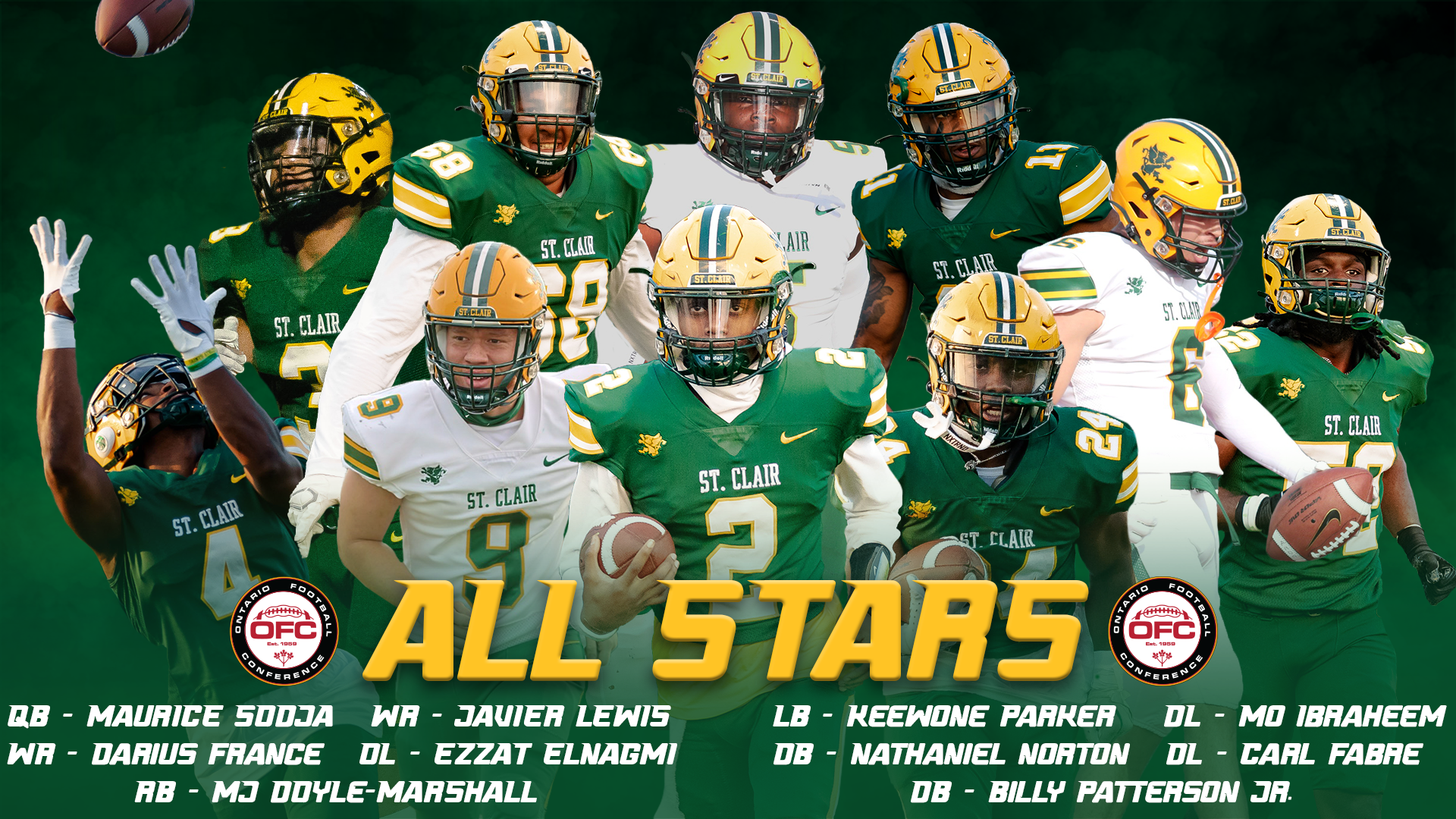 10 Saints Earn OFC All-Star Recognition 