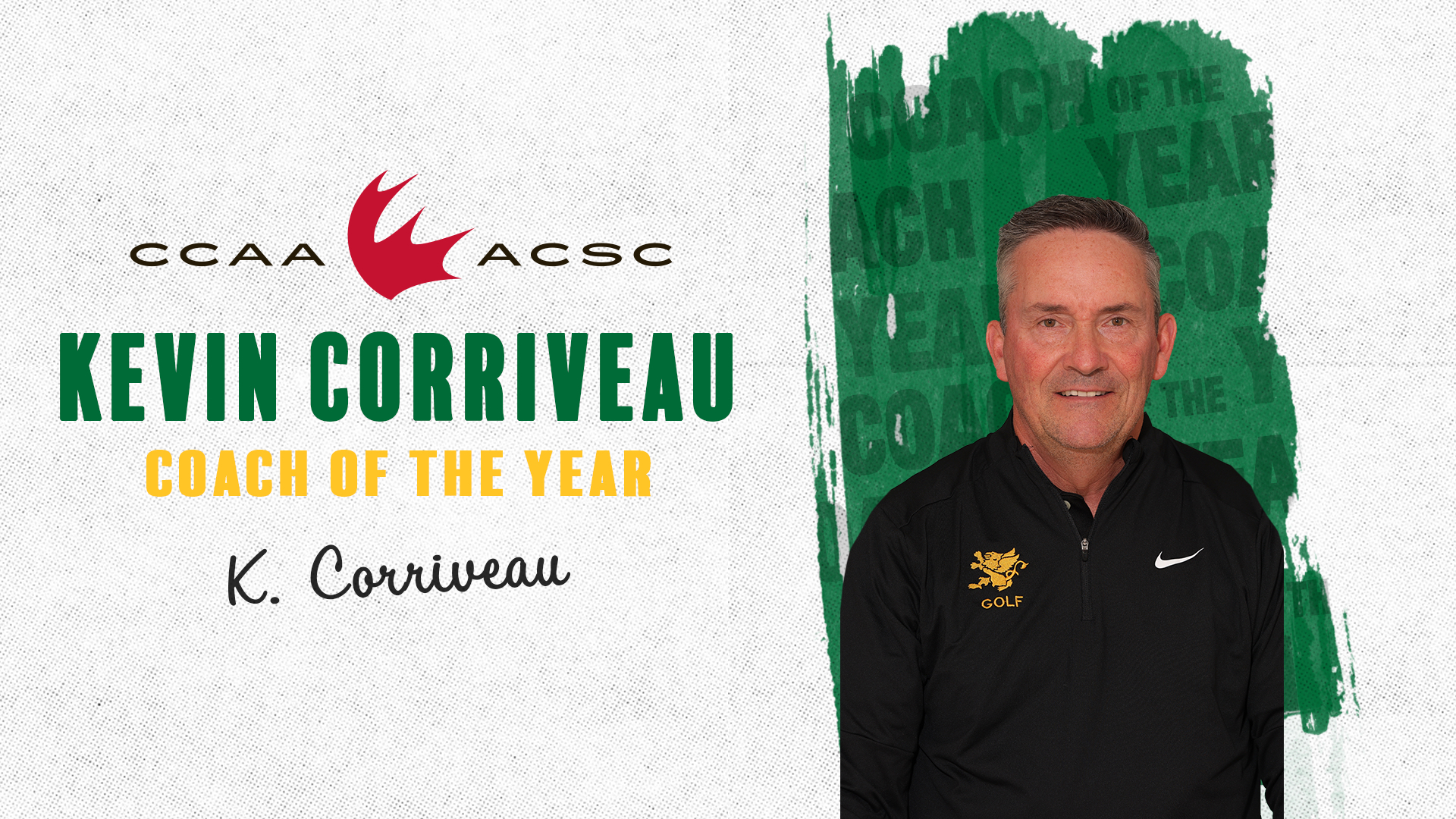 Saints Corriveau Named National Coach of the Year