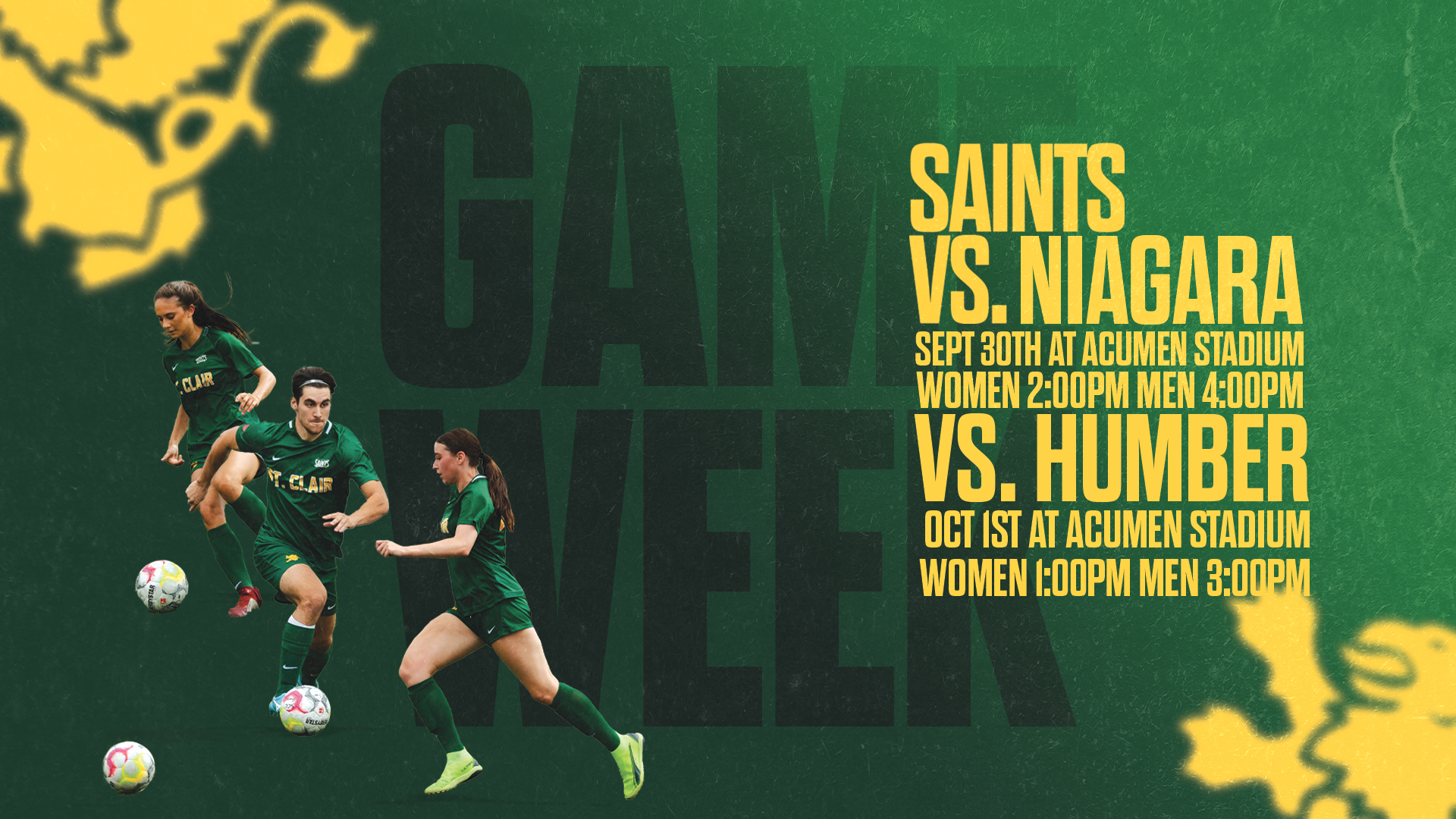 Big Weekend for Saints Soccer Teams