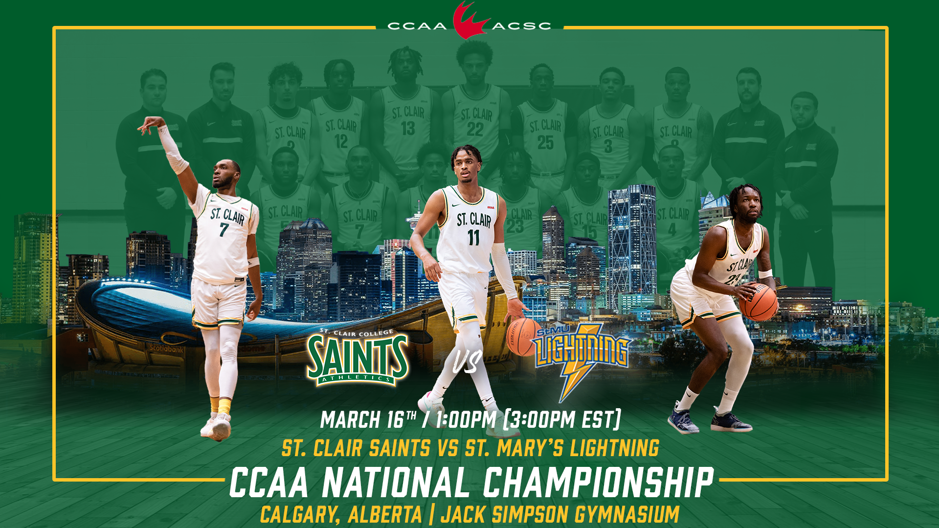 Men’s Basketball Reaching for National Title in Calgary
