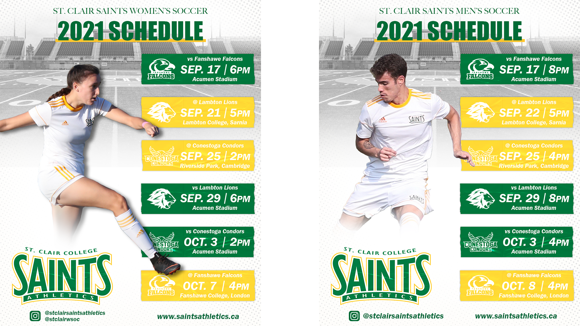 OCAA Releases Men's and Women's Regular Season Soccer Schedules