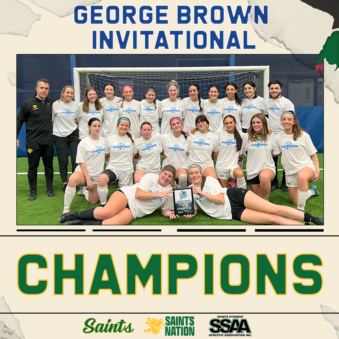 Women's Indoor Soccer Win George Brown Invitational